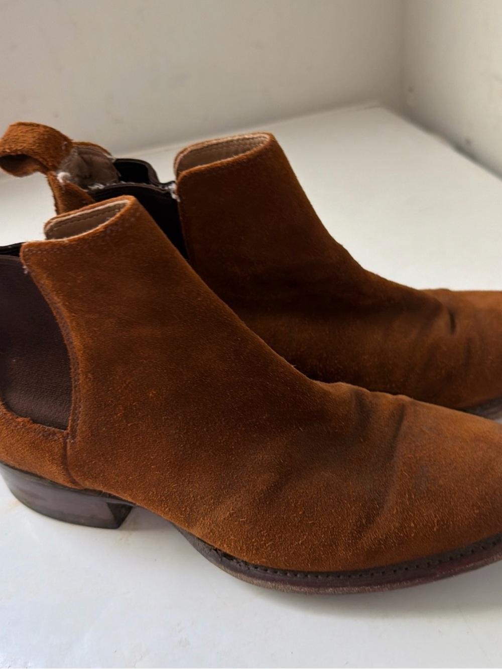 Tecovas suede boots men leather sz 8